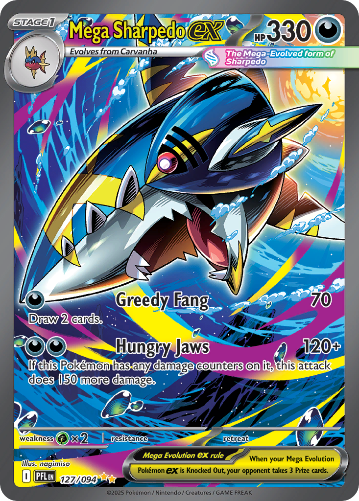 Mega Sharpedo ex (PFL 127)
