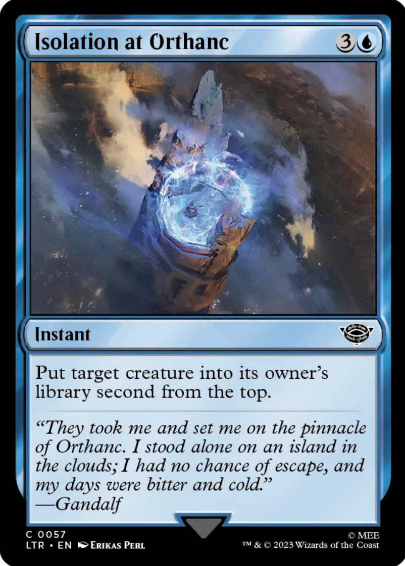 Isolation at Orthanc